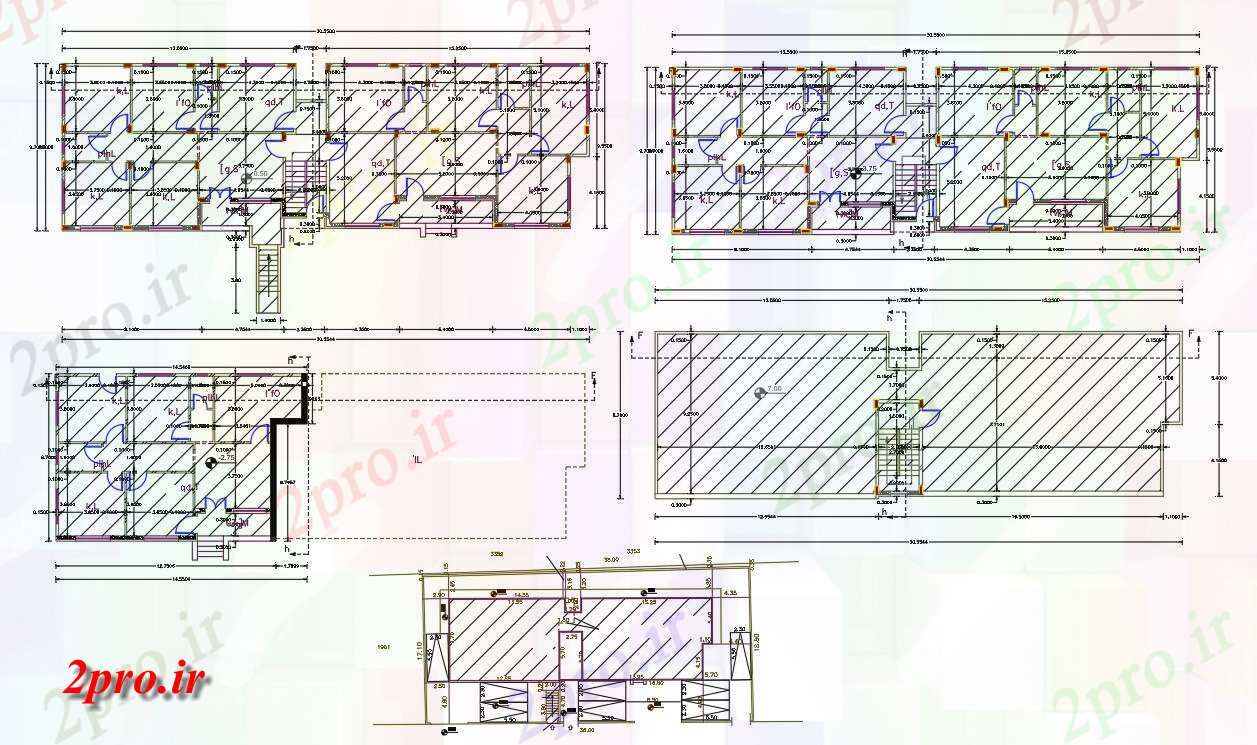 دانلود نقشه مسکونی  ، ویلایی ، آپارتمان  BHK خانه آپارتمان   طرحی  نشیمن (کد156379)