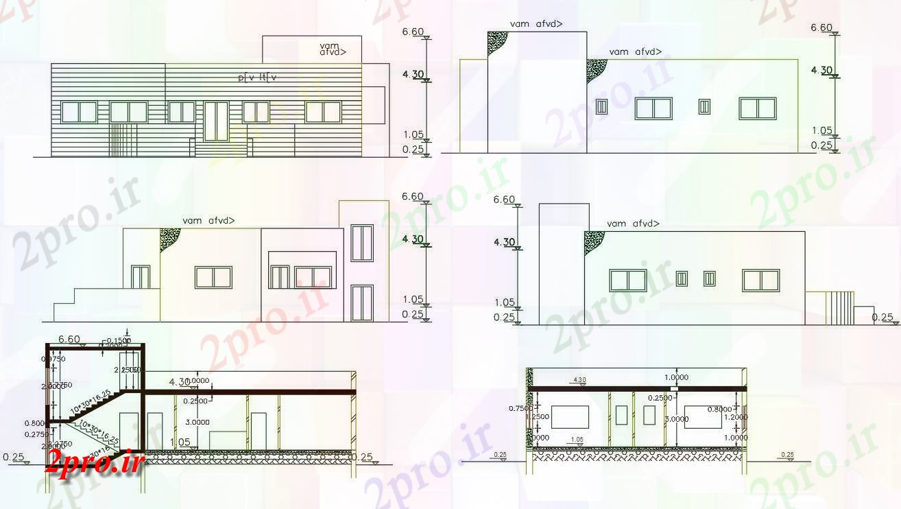 دانلود نقشه خانه های کوچک ، نگهبانی ، سازمانی - فوت مربع ساختمان خانه طراحی به  (کد156402)