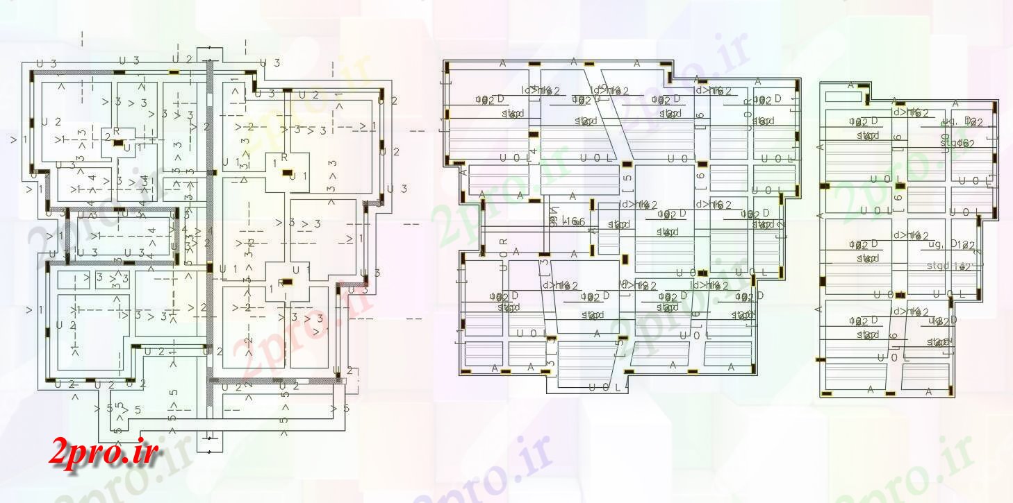 دانلود نقشه جزئیات ستون توسط 60 فوت 3 BHK خانه کار ساخت و ساز (کد156450)