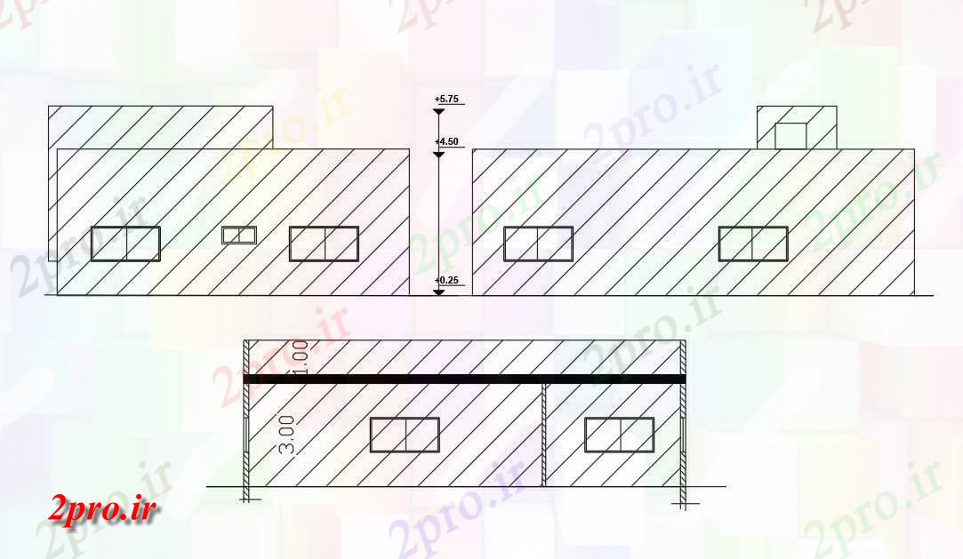 دانلود نقشه مسکونی  ، ویلایی ، آپارتمان  میدان محوطه ساختمان خانه (کد156591)