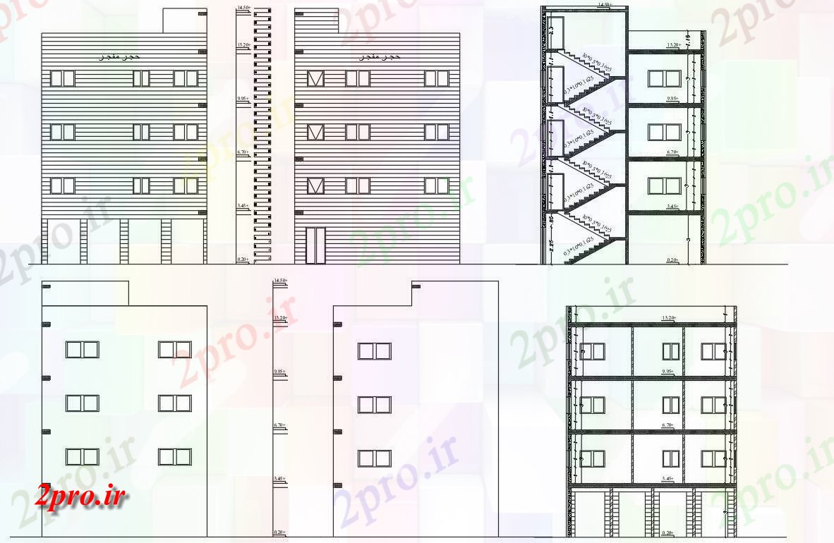 دانلود نقشه مسکونی  ، ویلایی ، آپارتمان  فروشگاه آپارتمان   طراحی ساختمان  (کد156615)