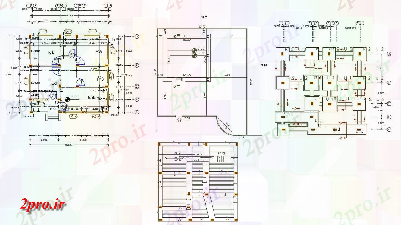 دانلود نقشه مسکونی ، ویلایی ، آپارتمان X 32 مجلس 9 در 10 متر (کد156624)