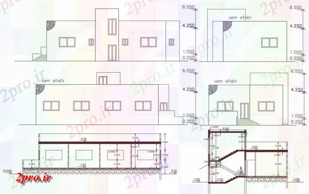 دانلود نقشه مسکونی  ، ویلایی ، آپارتمان  BHK تک طبقه ساختمان خانه  نشیمن (کد156643)