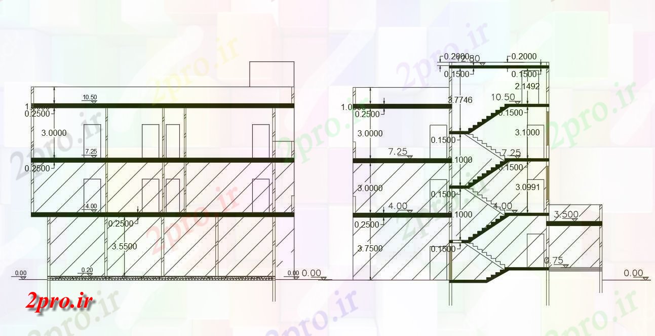 دانلود نقشه مسکونی  ، ویلایی ، آپارتمان  فروشگاه با آپارتمان   بخش  اتوکد (کد156653)