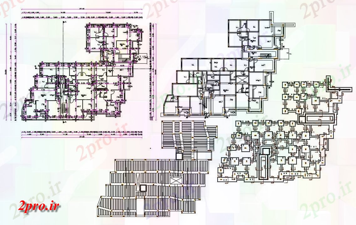 دانلود نقشه مسکونی  ، ویلایی ، آپارتمان  BHK آپارتمان   طرحی با کار ساخت و ساز نشیمن (کد156793)