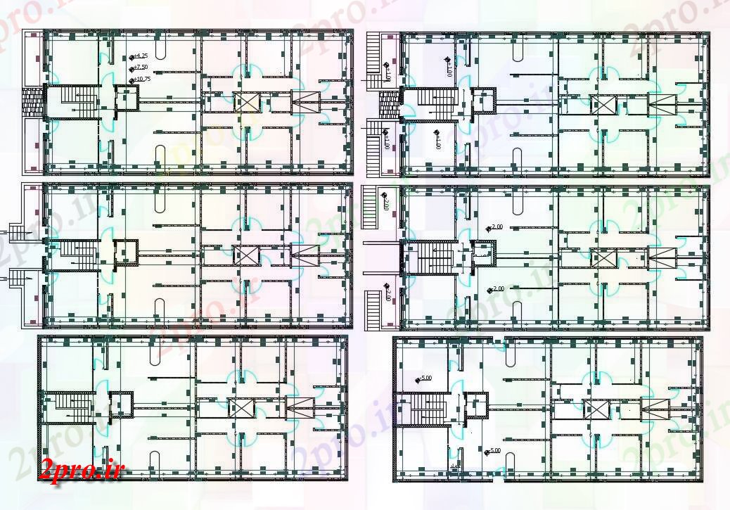 دانلود نقشه مسکونی  ، ویلایی ، آپارتمان  BHK آپارتمان   طرحی طبقه طراحی  نشیمن (کد156807)