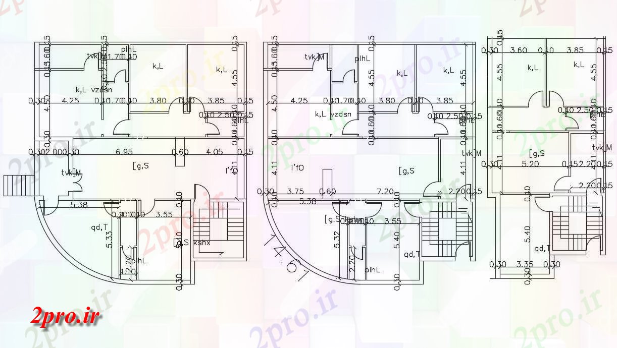 دانلود نقشه خانه های کوچک ، نگهبانی ، سازمانی - BHK خانه طرحی طبقه طراحی 14 در 16 متر (کد156838)