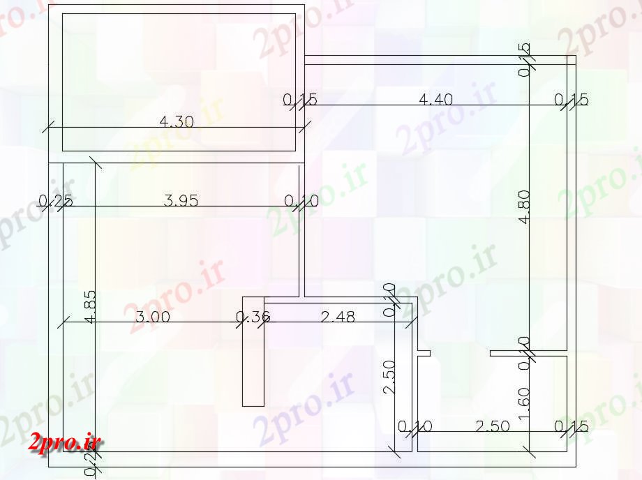 دانلود نقشه مسکونی  ، ویلایی ، آپارتمان  خانه کوچک   (کد156879)