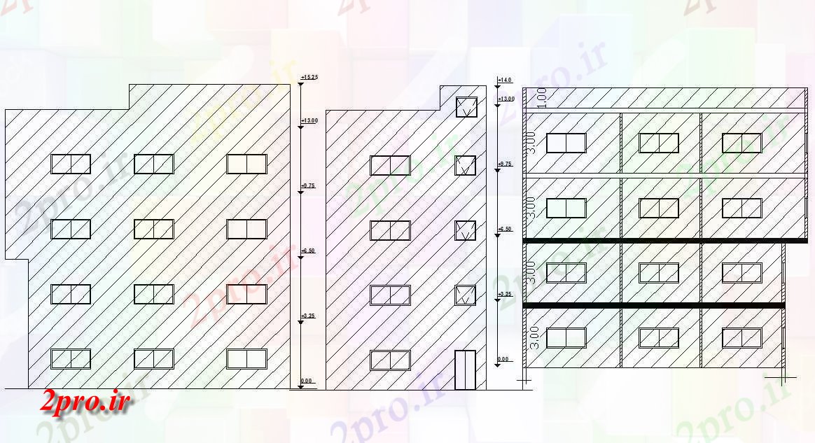 دانلود نقشه مسکونی  ، ویلایی ، آپارتمان  سطحی آپارتمان   طراحی ساختمان   (کد156889)