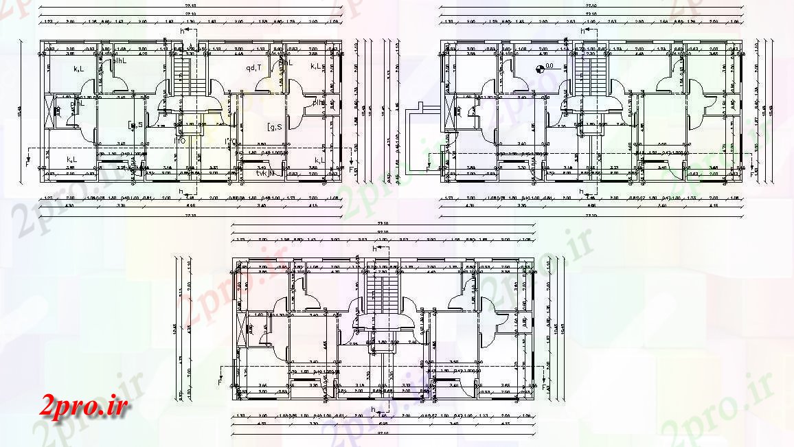 دانلود نقشه مسکونی  ، ویلایی ، آپارتمان  X 35 'FT مسکن واحد آپارتمان   پیوست طرحی خانه (کد157023)