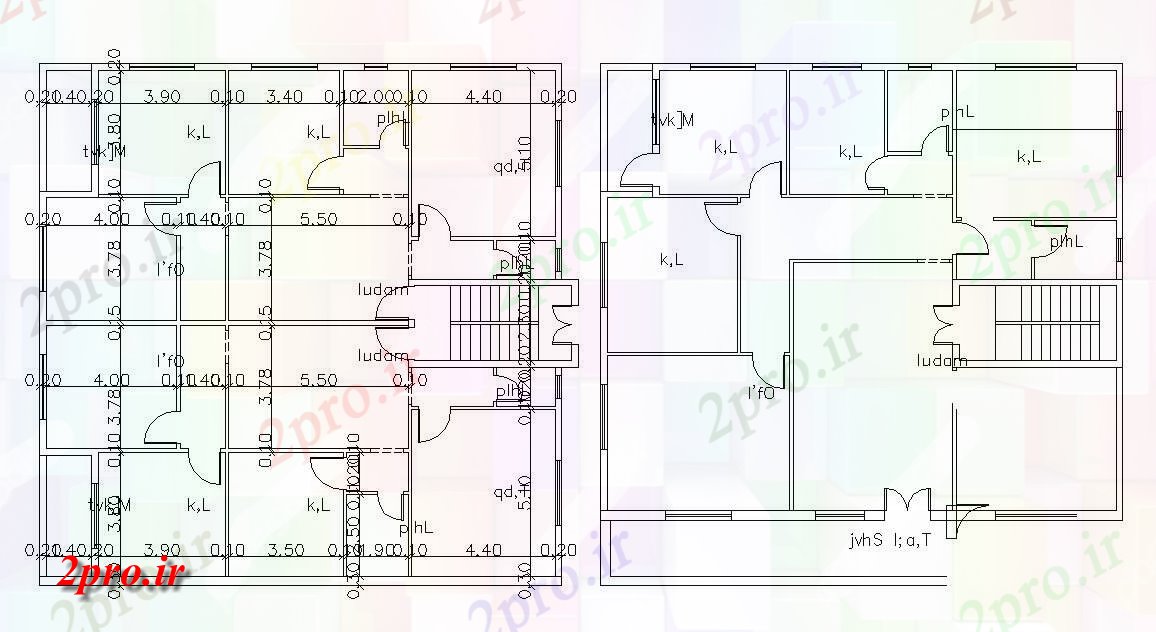 دانلود نقشه مسکونی  ، ویلایی ، آپارتمان  آپارتمان طراحی و طرحی بندی طرحی طبقه اتوکد (کد157026)