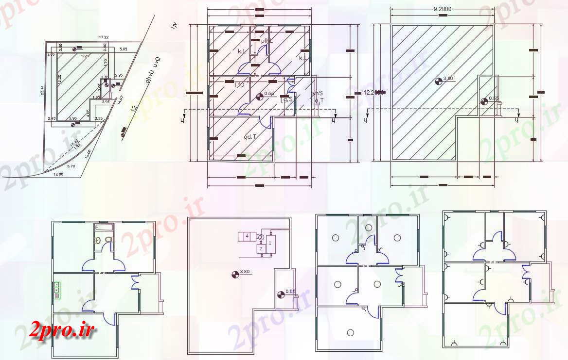 دانلود نقشه مسکونی ، ویلایی ، آپارتمان X 40 ' خانه طرحی 9 در 12 متر (کد157089)