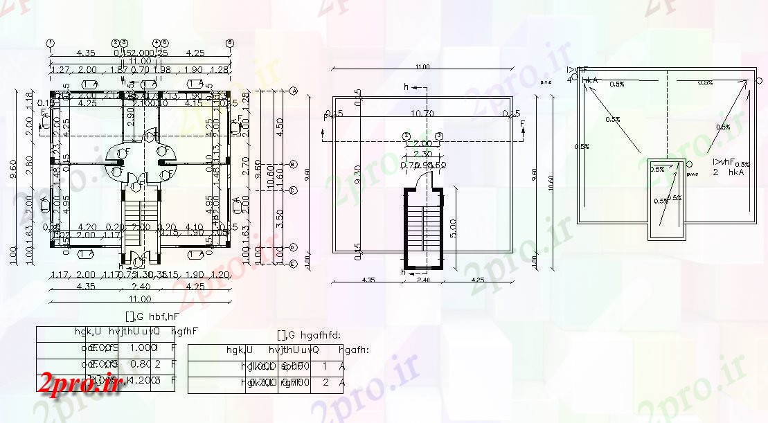 دانلود نقشه خانه های کوچک ، نگهبانی ، سازمانی - X 35 'پا اندازه خانه طرح 9 در 11 متر (کد157104)