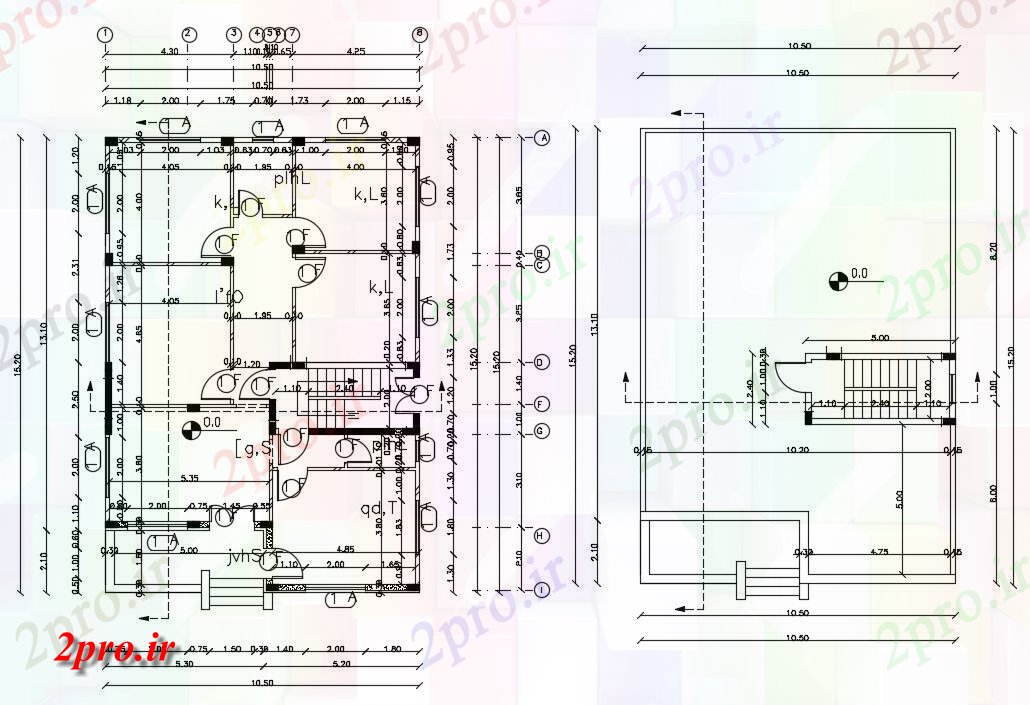 دانلود نقشه مسکونی ، ویلایی ، آپارتمان X 50 معماری خانه 10 در 15 متر (کد157128)