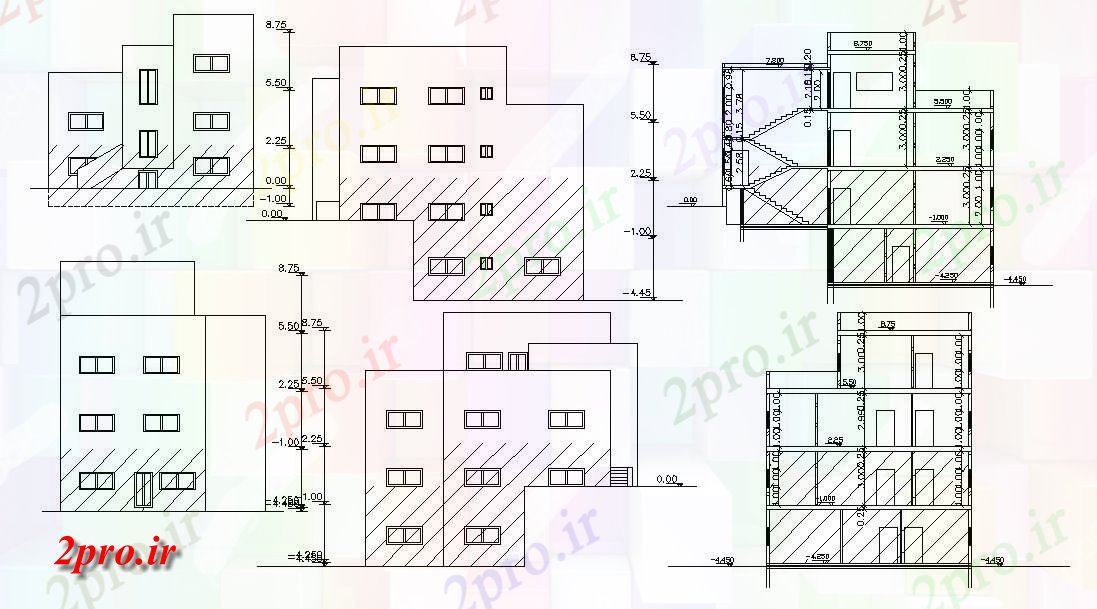 دانلود نقشه مسکونی  ، ویلایی ، آپارتمان  فوت مربع آپارتمان   خانه طراحی ساختمان  (کد157155)