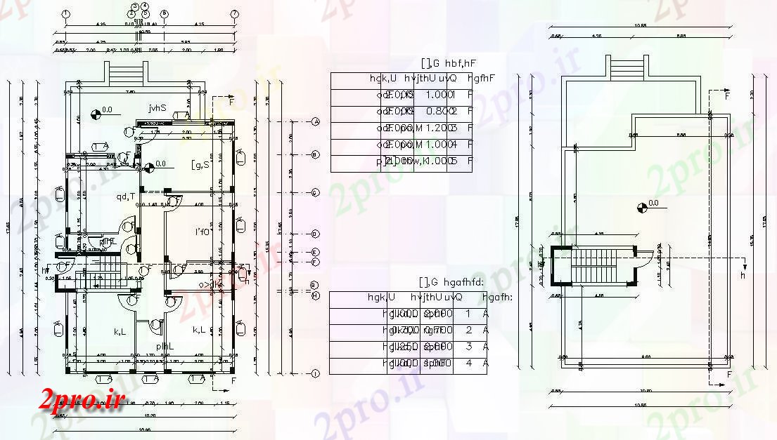 دانلود نقشه خانه های کوچک ، نگهبانی ، سازمانی - X 60 'پا ویلایی طراحی طبقه 10 در 17 متر (کد157168)