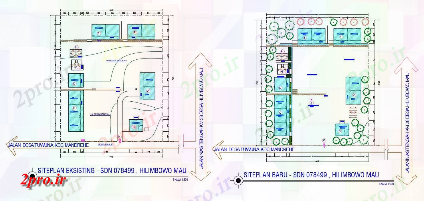 دانلود نقشه ساختمان اداری - تجاری - صنعتی سایت 9 در 24 متر (کد157350)