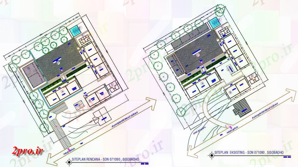 دانلود نقشه مسکونی ، ویلایی ، آپارتمان Munciple طرحی دفتر 58 در 60 متر (کد157359)