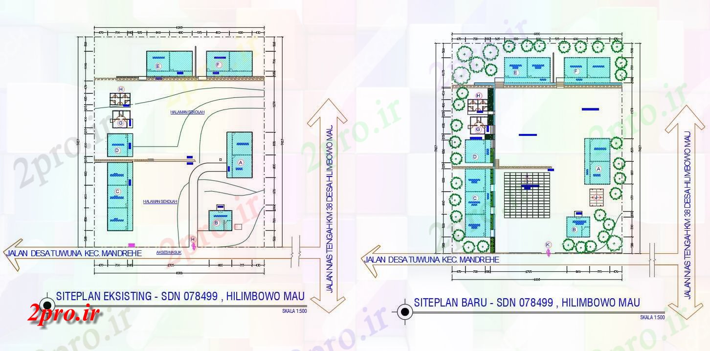 دانلود نقشه ساختمان دولتی ، سازمانی طرحی سایت دفتر با ابعاد نشیمن 9 در 24 متر (کد157374)