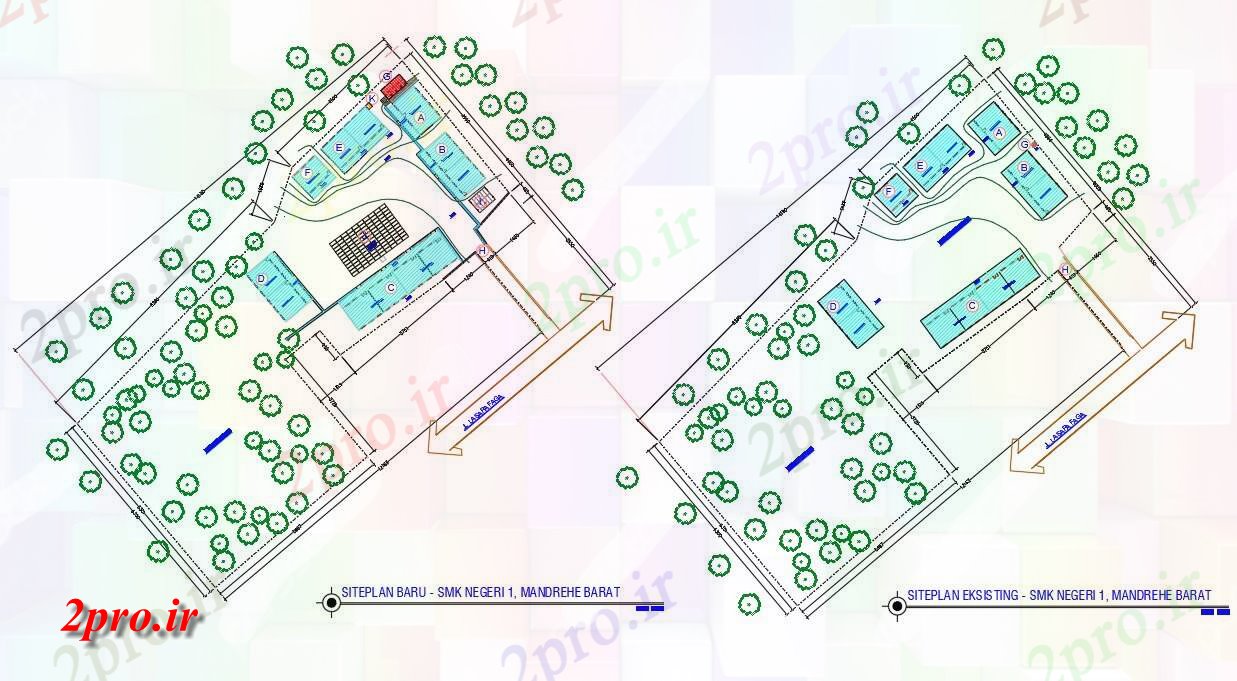 دانلود نقشه ساختمان دولتی ، سازمانی دولت سایت 10 در 36 متر (کد157376)