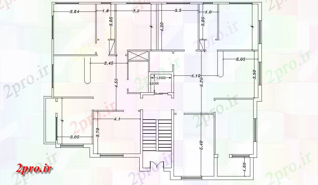 دانلود نقشه خانه های کوچک ، نگهبانی ، سازمانی - ویلایی طبقه چیدمان 15 در 19 متر (کد157503)