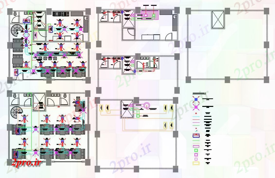 دانلود نقشه هتل - رستوران - اقامتگاه یخ سالن بستنی طرحی های کف و 12 در 14 متر (کد157595)