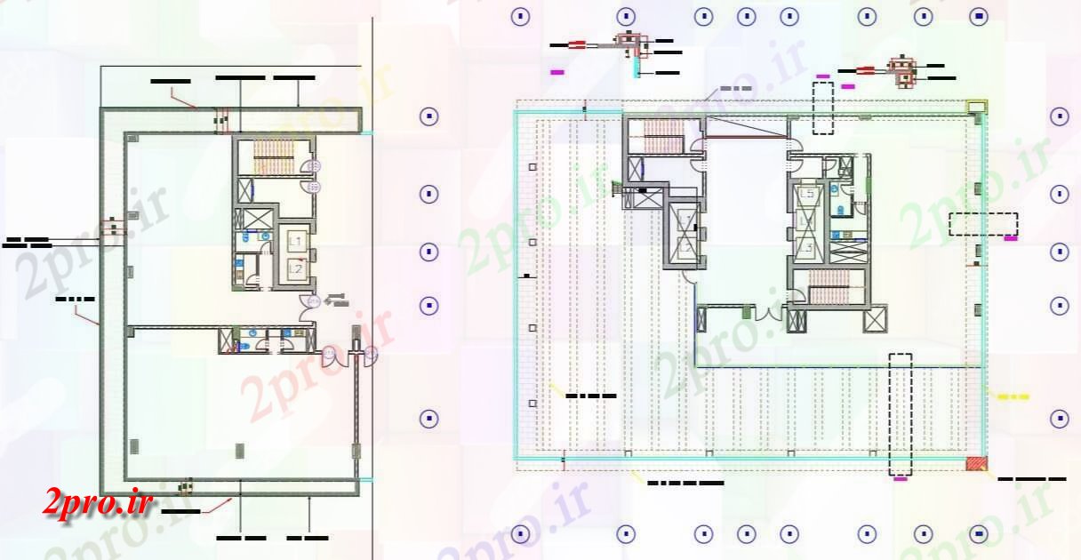 دانلود نقشه ساختمان اداری - تجاری - صنعتی شرکت دفتر با آلاچیق طراحی 19 در 28 متر (کد157710)