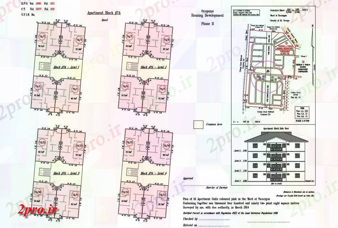 دانلود نقشه مسکونی  ، ویلایی ، آپارتمان  آپارتمان    (کد157766)