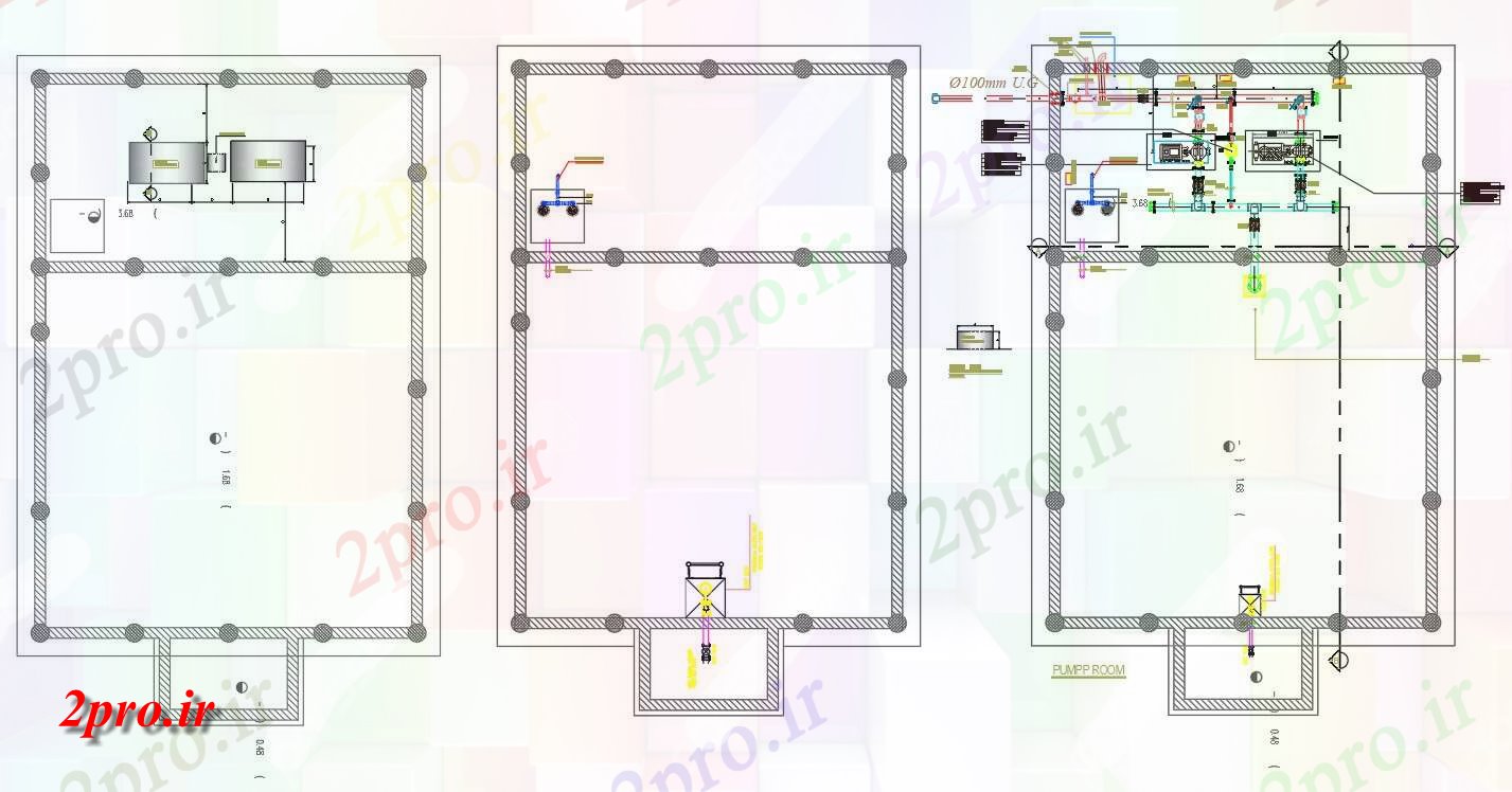 دانلود نقشه مسکونی ، ویلایی ، آپارتمان کارخانه طرحی طبقه 10 در 15 متر (کد157797)