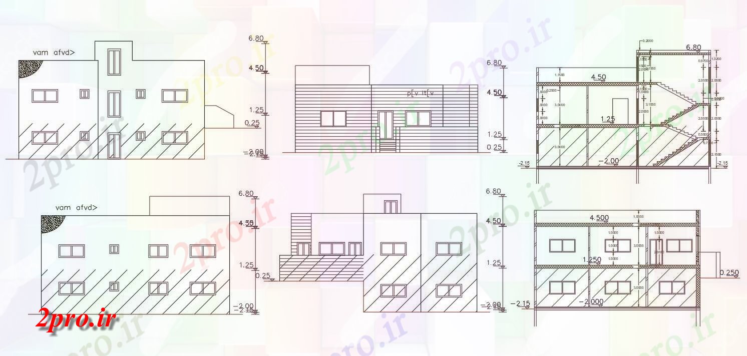 دانلود نقشه مسکونی  ، ویلایی ، آپارتمان  طبقه مسکن ساختمان طراحی   (کد157984)