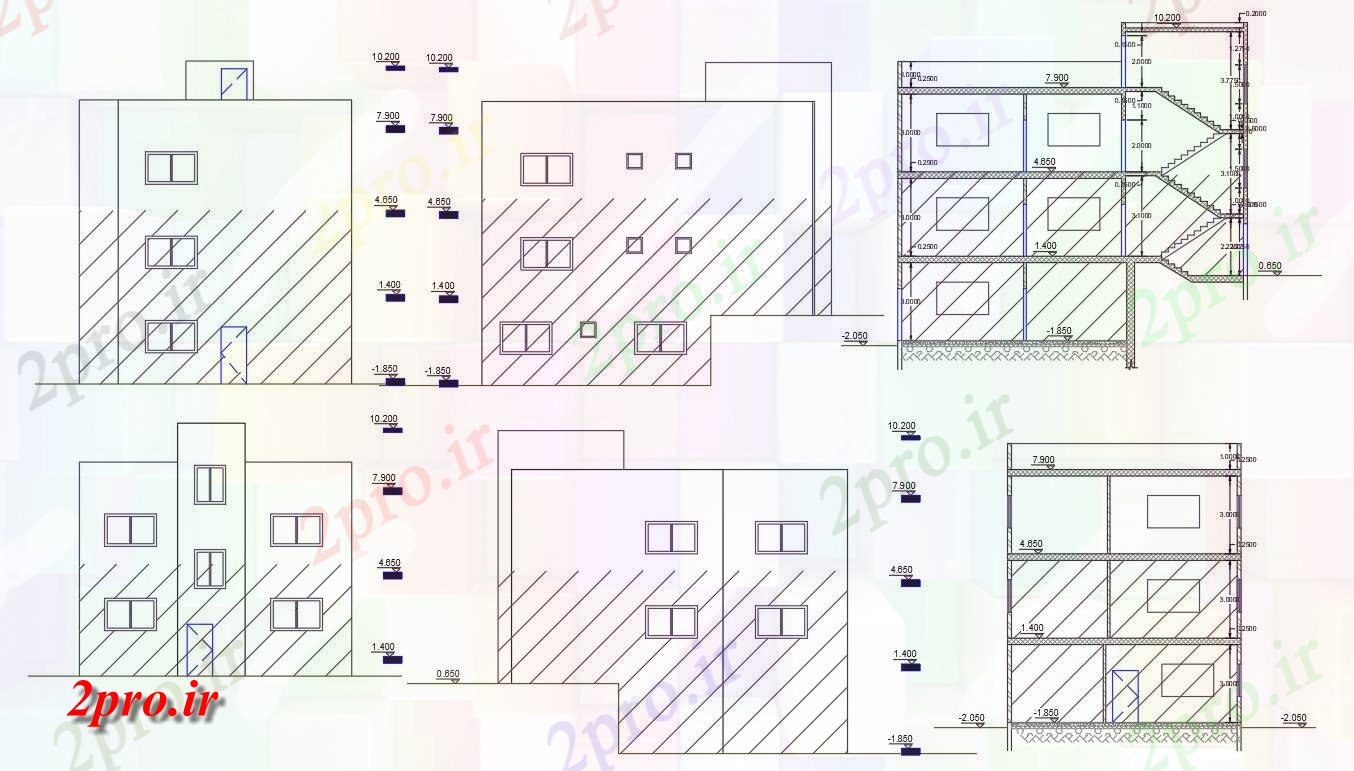 دانلود نقشه مسکونی  ، ویلایی ، آپارتمان  متر مربع خانه طراحی به  (کد158062)