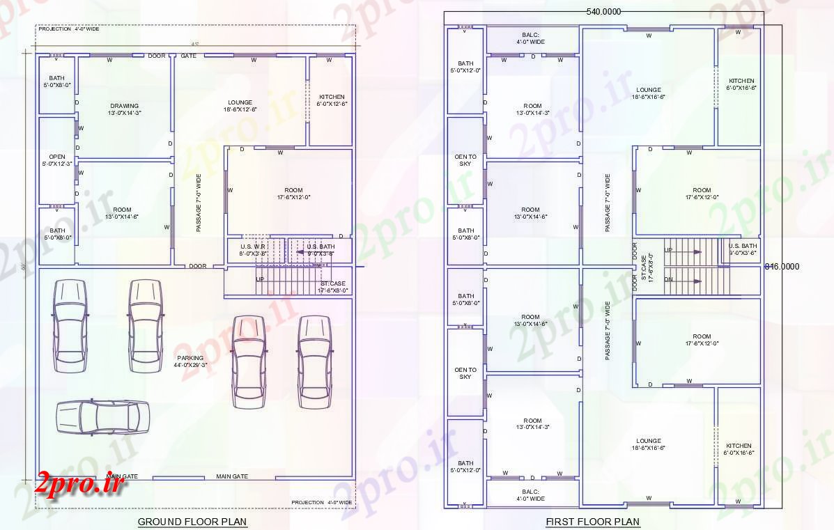 دانلود نقشه مسکونی  ، ویلایی ، آپارتمان  طرحی آپارتمان   لوکس با جزئیات ابعاد  (کد158079)