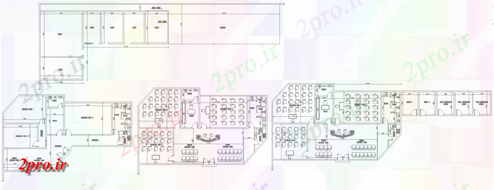 دانلود نقشه ساختمان اداری - تجاری - صنعتی طرحی سایت ساختمان شهرداری قدیمی، 13 در 22 متر (کد158089)