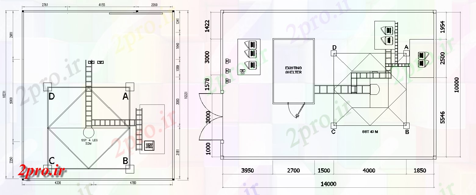 دانلود نقشه تاسیسات برق کابینه برده طراحی طراحی سیستماتیک، 10 در 14 متر (کد158097)