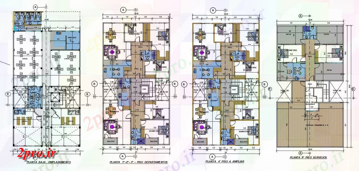 دانلود نقشه مسکونی  ، ویلایی ، آپارتمان  X 23 متر 2 اتاق آپارتمان   مبلمان طراحی   (کد158120)