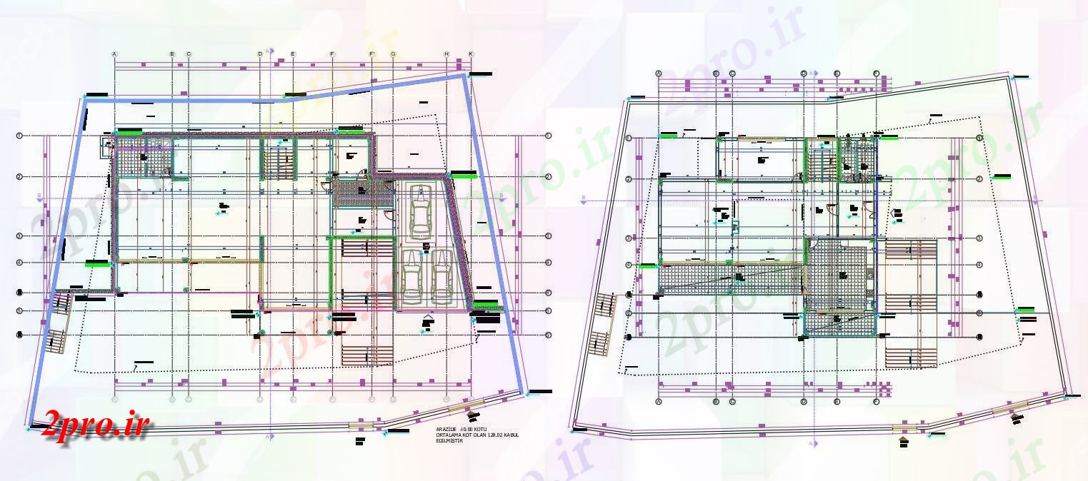 دانلود نقشه بلوک حمام و توالتپارکینگ ماشین خانه طرحی جامع  (کد158155)