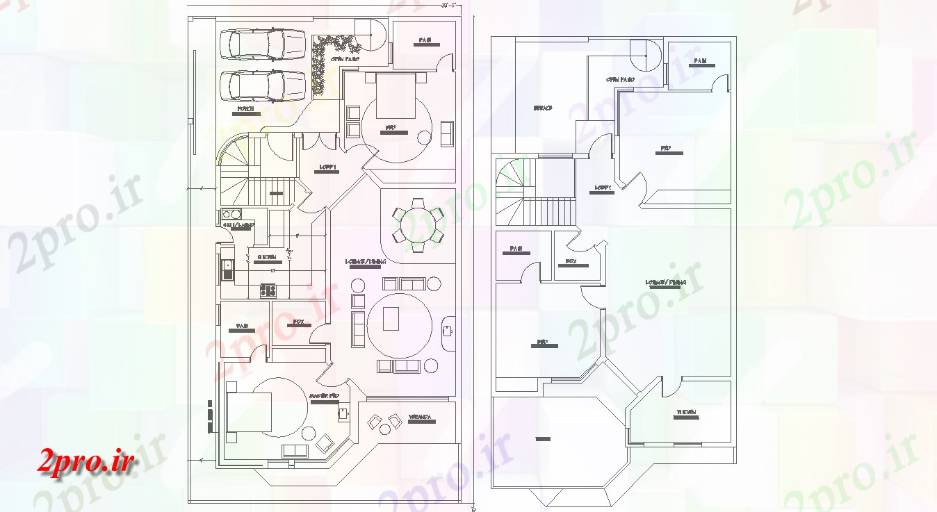 دانلود نقشه مسکونی ، ویلایی ، آپارتمان طرحی مجلس G + 1 2bhk ویلا، 10 در 19 متر (کد158193)