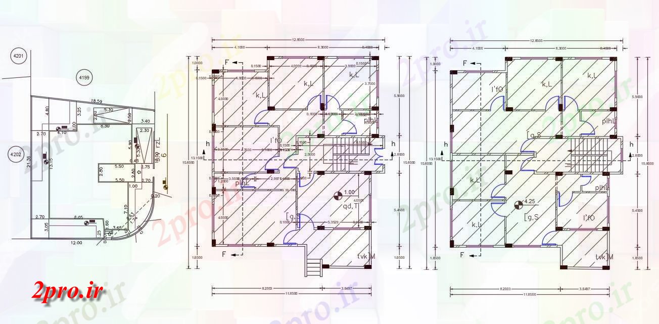 دانلود نقشه مسکونی  ، ویلایی ، آپارتمان  Mtr X 16Mtr خانه با طرحی مادر (کد158263)