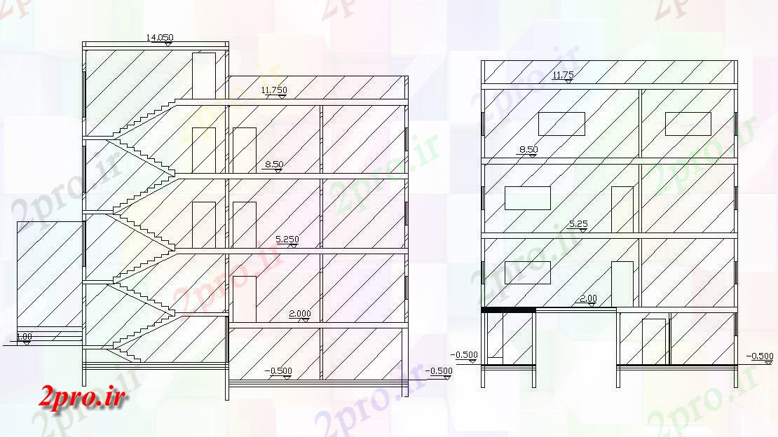 دانلود نقشه خانه های کوچک ، نگهبانی ، سازمانی - ساختمان خانه طرحی بندی بخش    (کد158308)