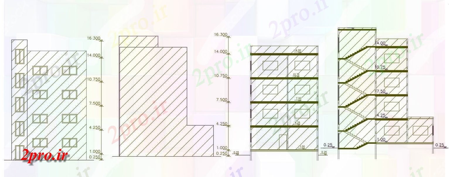 دانلود نقشه مسکونی  ، ویلایی ، آپارتمان  متر مربع آپارتمان   طراحی ساختمان  (کد158311)