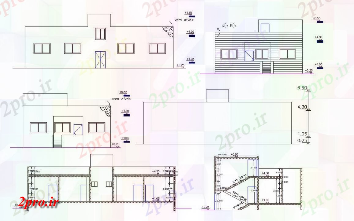 دانلود نقشه مسکونی  ، ویلایی ، آپارتمان  متر مربع دوقلو ساختمان خانه  (کد158387)