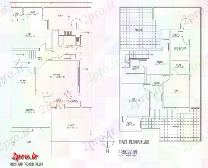 دانلود نقشه مسکونی ، ویلایی ، آپارتمان X65، اتوکد همکف و طبقه اول طرحی خانه طراحی در دسترس طرح 10 در 15 متر (کد158398)