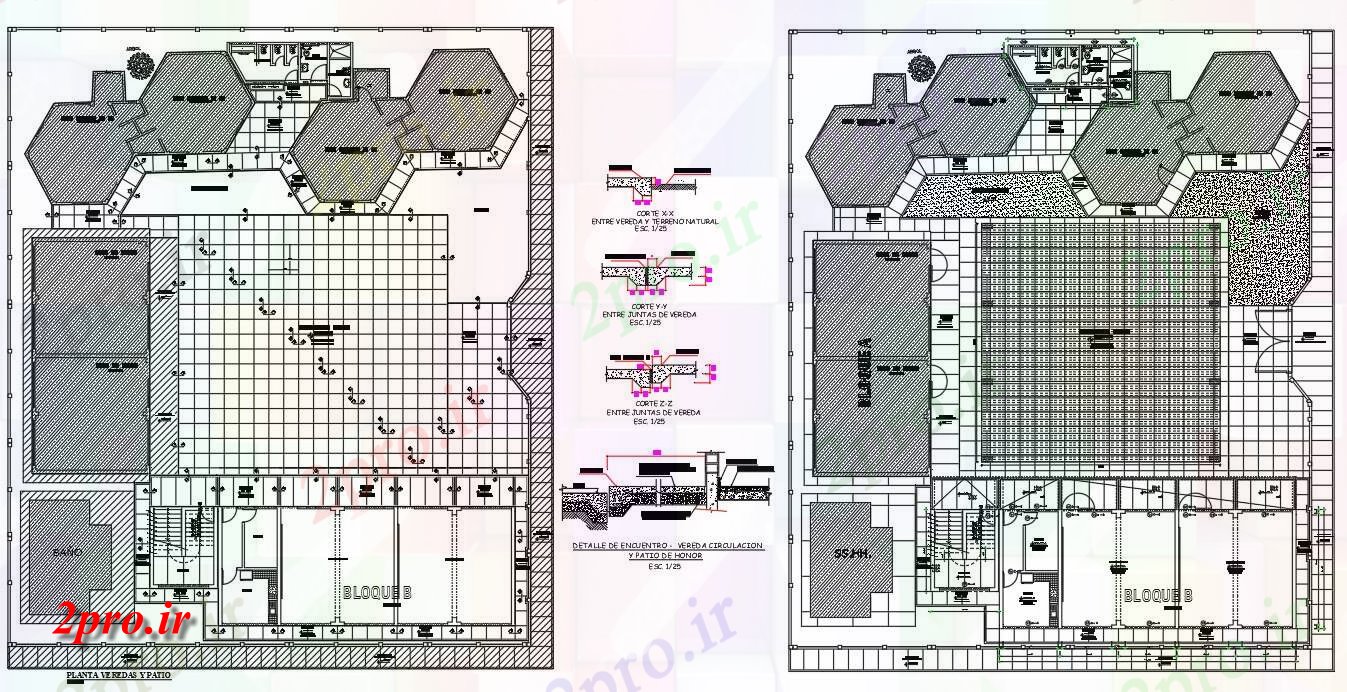 دانلود نقشه کارخانه صنعتی  ، کارگاه طرحی جامع کارخانه با RCC  نشیمن (کد158429)
