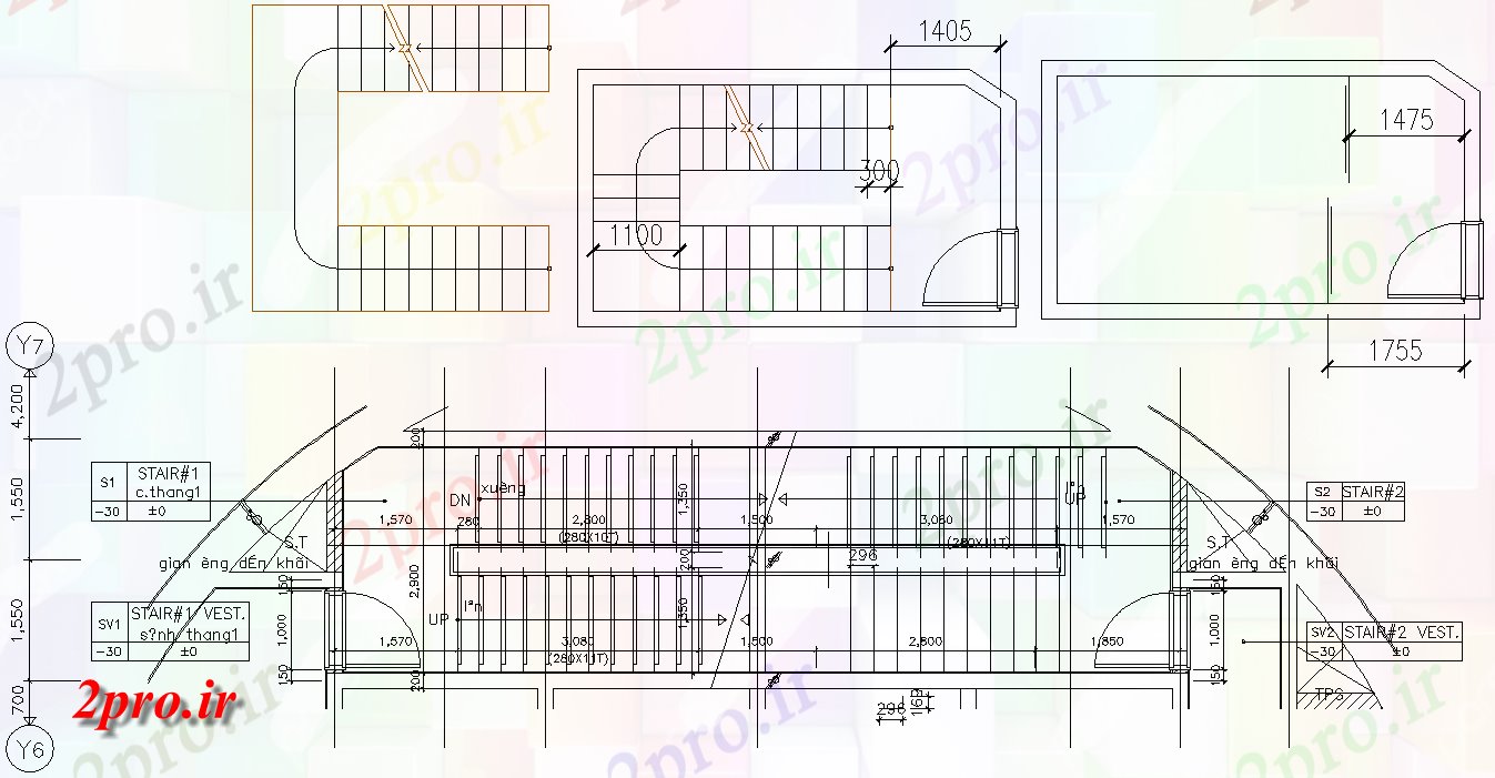 دانلود نقشه پلان مقطعی   را نشان می دهد جزئیات جزئیات طراحی راه پله دو بعدی   طراحیs  (کد158532)