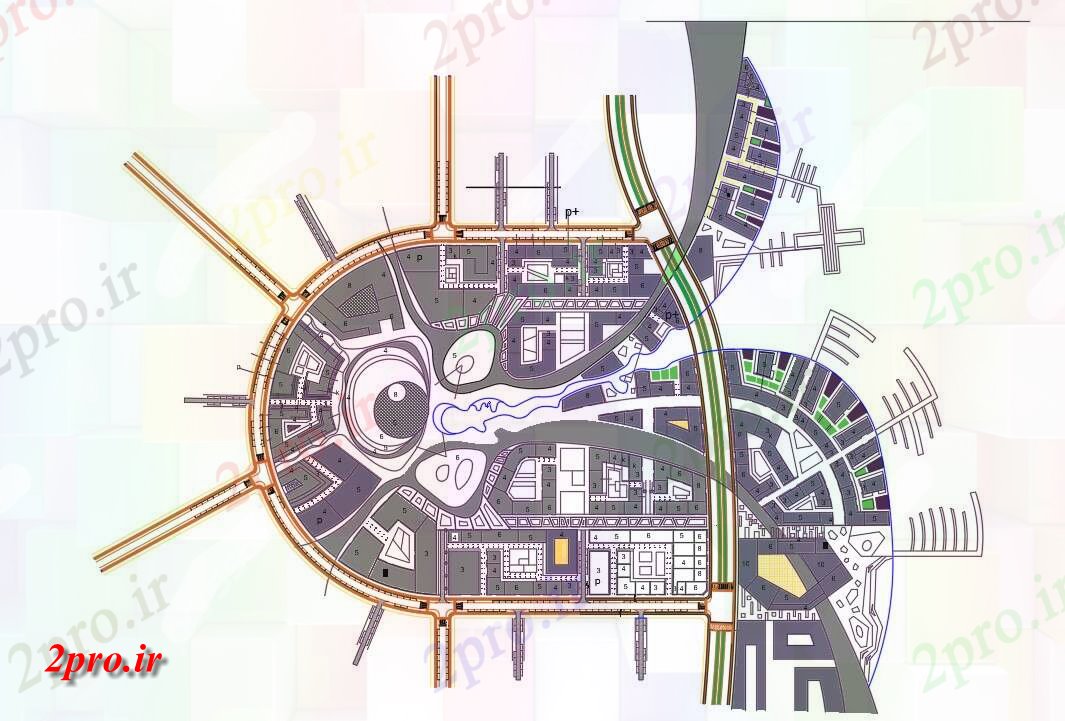 دانلود نقشه باشگاه باشگاه خانه پروژه طرحی جامع   (کد158561)