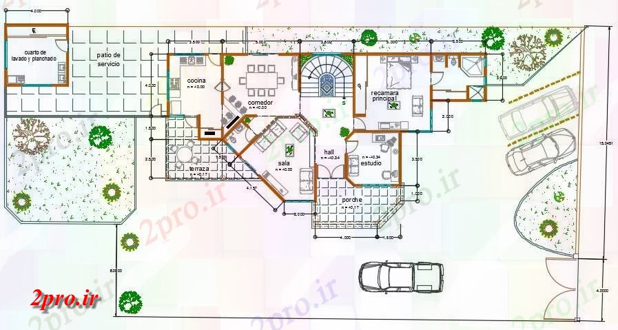 دانلود نقشه مسکونی ، ویلایی ، آپارتمان معماری ساخت مادر طرحی جامع 19 در 37 متر (کد158657)