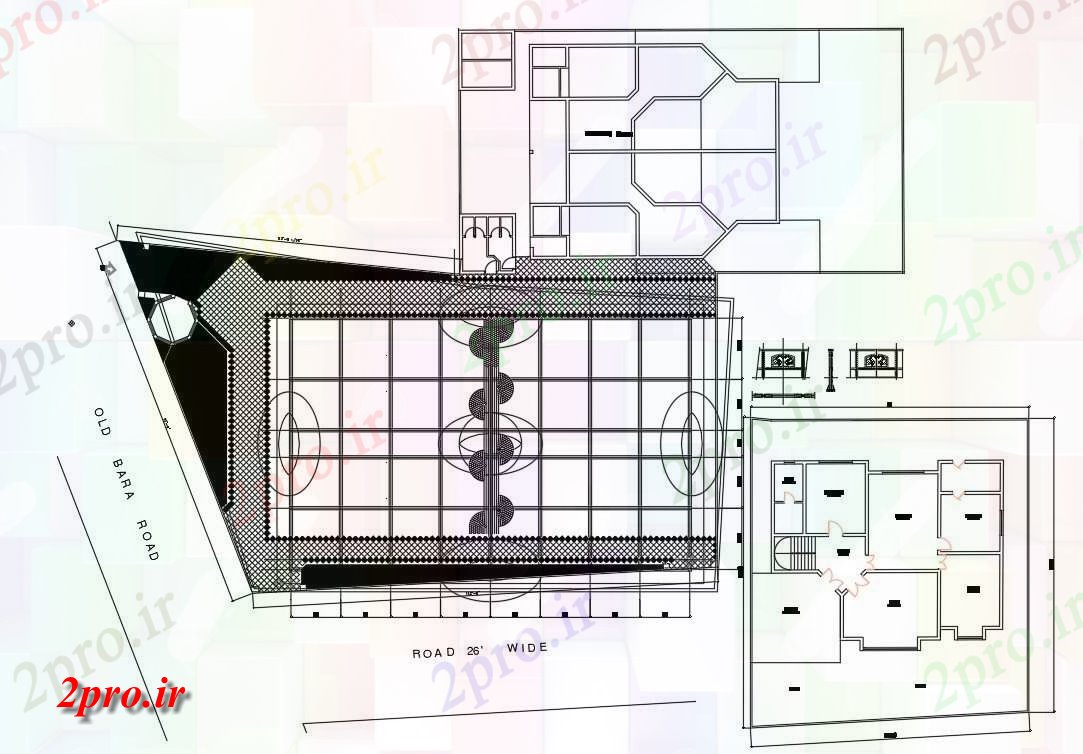 دانلود نقشه مسکونی ، ویلایی ، آپارتمان اتوکد داشتن جزئیات دو اتاق خواب طرحی های متفاوت، شکوهمند تک طبقه کف خانه، 20 در 23 متر (کد158661)