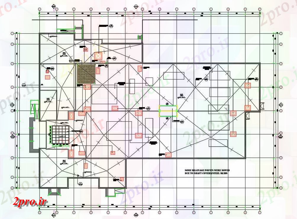 دانلود نقشه برق مسکونی طراحی برق of3BHK لوکس خانه اتوکد 58 در 83 متر (کد158673)