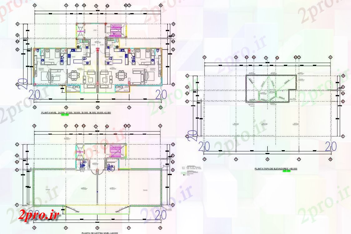 دانلود نقشه مسکونی  ، ویلایی ، آپارتمان  BHK آپارتمان   نمونه خانه طرحی با طراحی مبلمان  (کد158722)