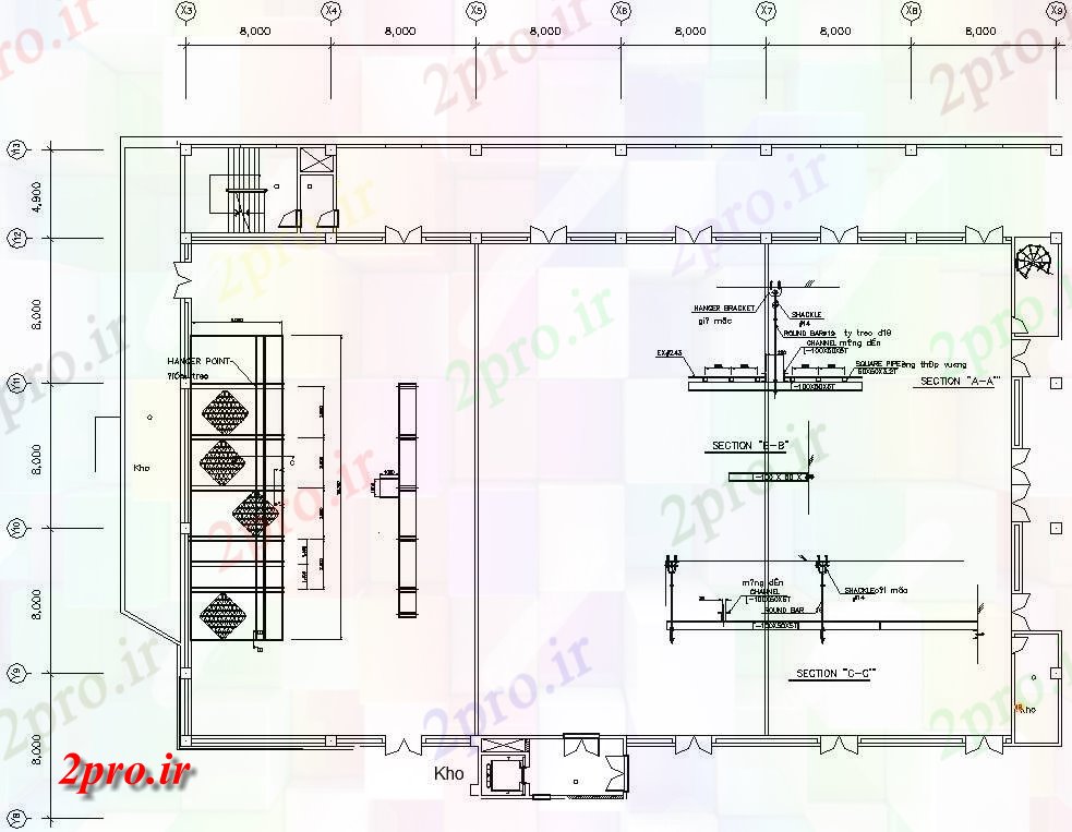 دانلود نقشه پلان مقطعی   نشان دادن جزئیات اتصال نورپردازی اتاق کنفرانس جزئیات (کد158822)